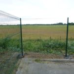 Installation d'une clôture de sécurité à l'aéroport de Liège Bierset....