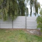 Sécurisation d'un jardin.
Placement d'une palissade en béton imprimé d'une hauteur de deux mètre...