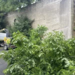 Dégagement d'un Haut Mur de Soutien - Soliverdi - Liège - Espace verts